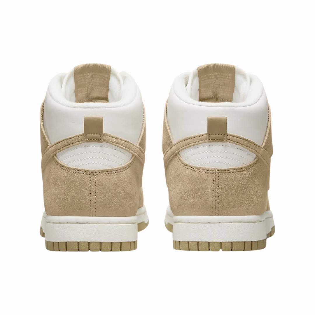 Nike Dunk High Tan Suede White Modern Sneakers