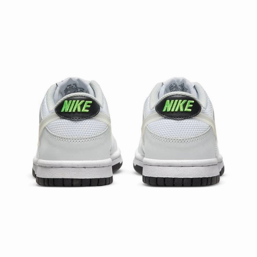 Nike Dunk Low GS Glitch Swoosh Photon Grey Modern Sneakers