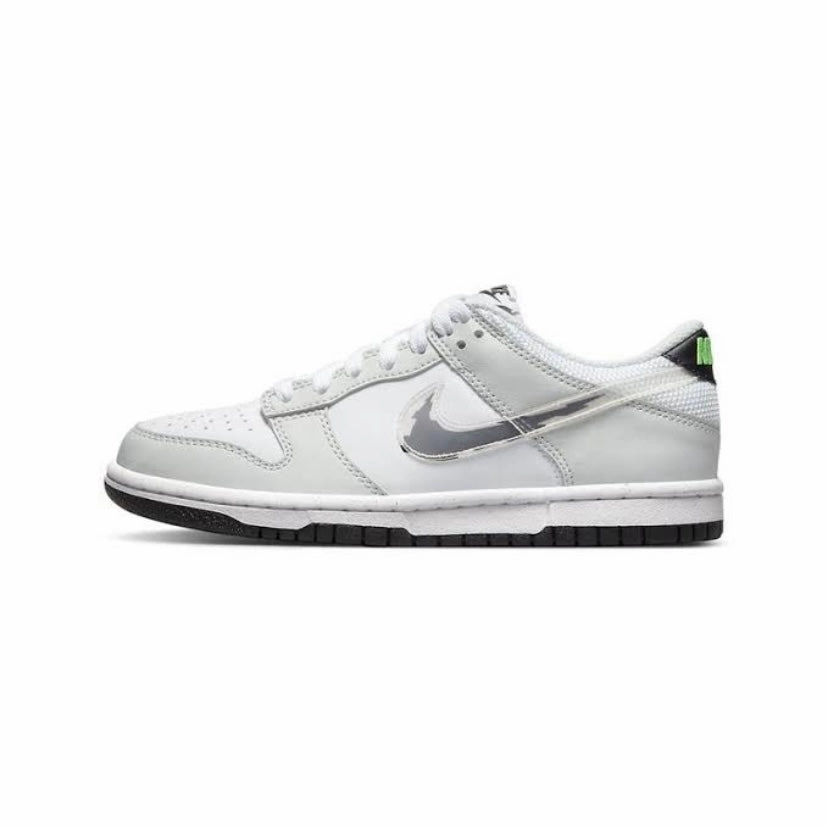 Nike Dunk Low GS Glitch Swoosh Photon Grey Nike training shoes with flexible soles