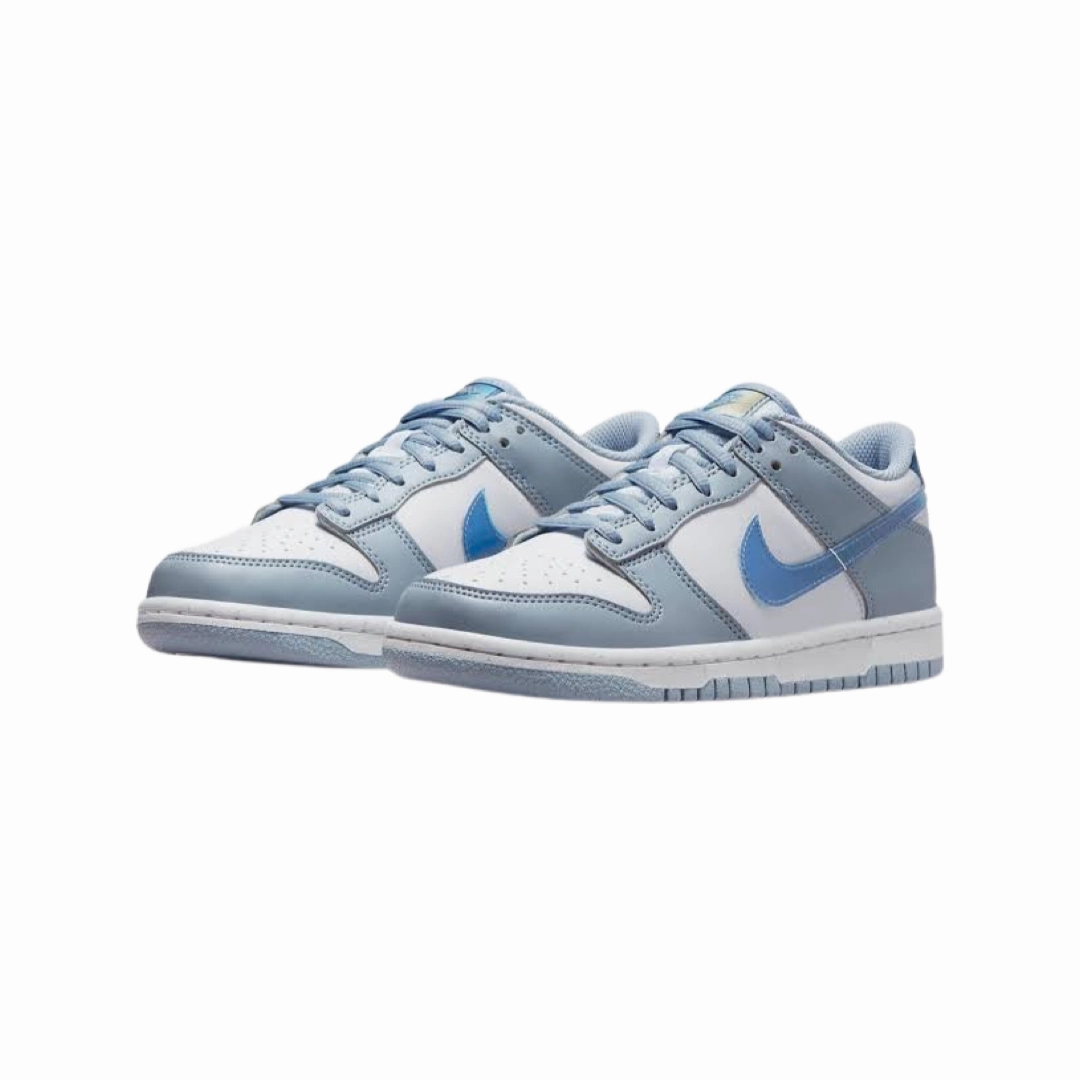 Nike Dunk Low (GS) Next Nature Blue Whisper Hyper Royal Green Abyss White Modern Sneakers