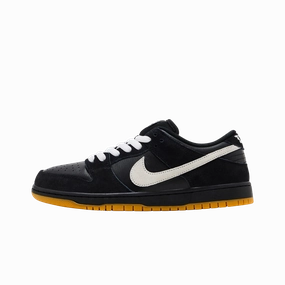 Nike Dunk Low Pro SB Black White Gum Nike cushioned shoes for casual wear