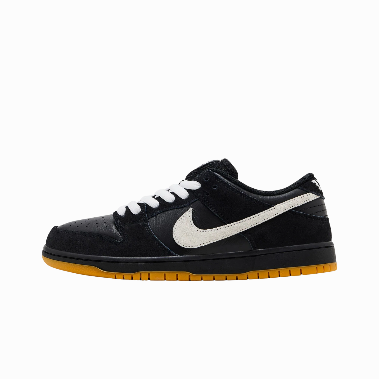 Nike Dunk Low Pro SB Black White Gum Nike cushioned shoes for casual wear