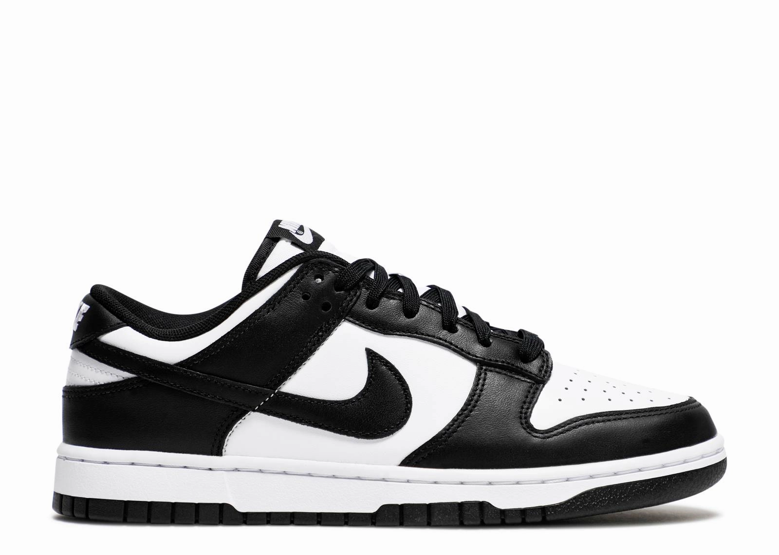 Nike Dunk Low Retro White Black Panda (2021) Nike athletic shoes with flyknit design
