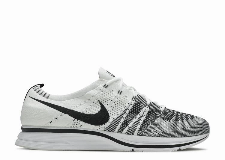 Nike Flyknit Trainer White Black (2017) Nike athletic shoes with flyknit design