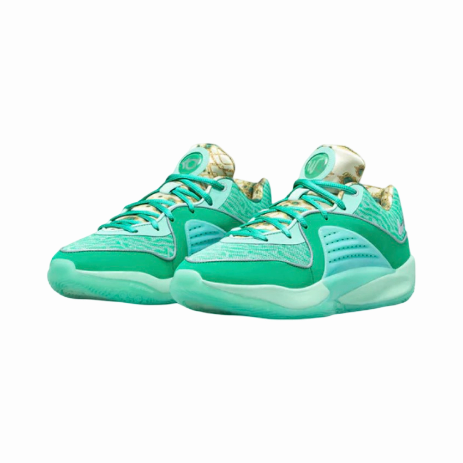 Nike KD16 Kevin Durant Mint Foam Metallic Silver Street Shoes