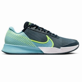 Nike Mens Air Zoom Vapor Pro 2 Clay Tennis Shoes Armory Navy and Volt