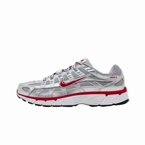 Nike P-6000 Metallic Silver Gym Red Nike cushioned shoes for casual wear