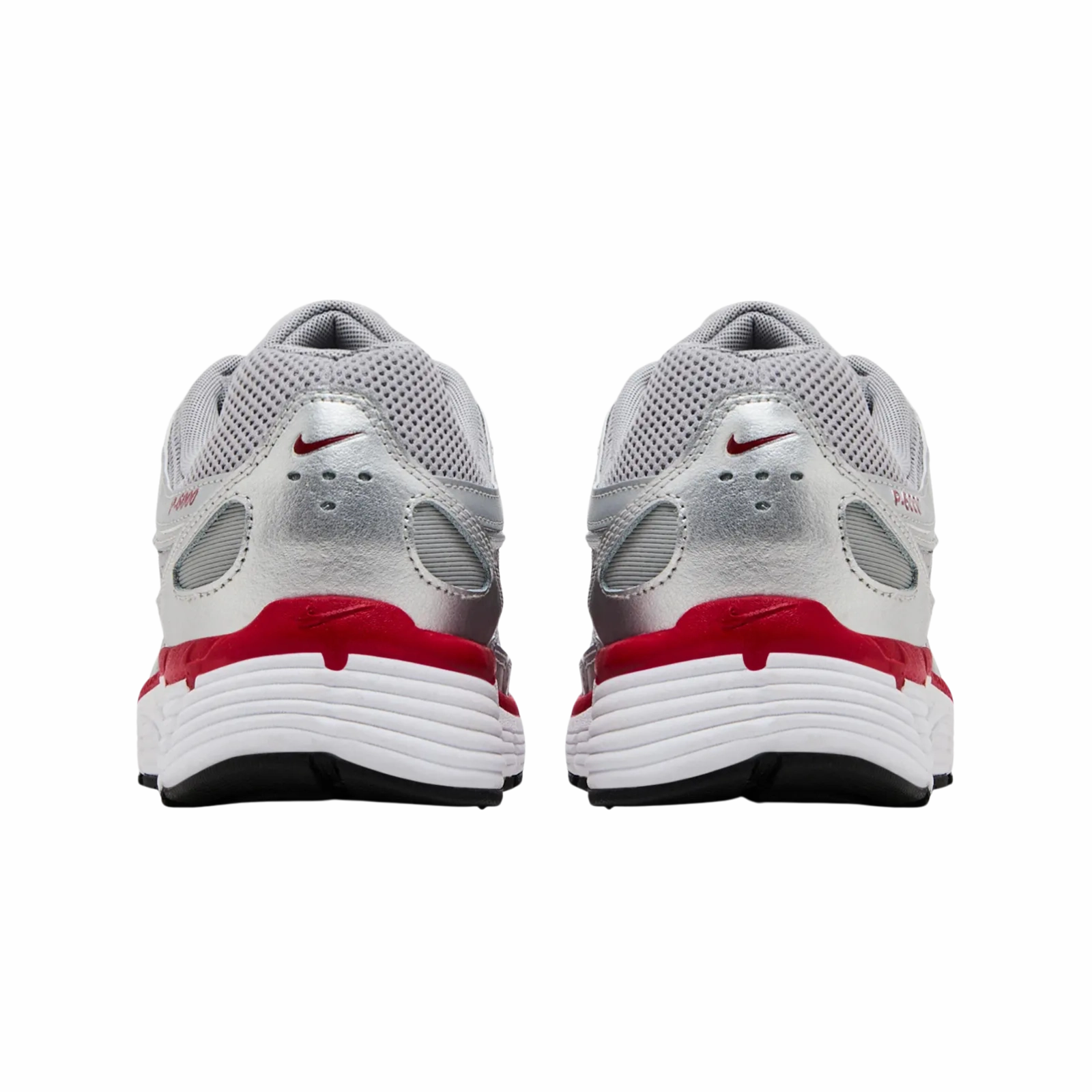 Nike P-6000 Metallic Silver Gym Red Nike Everyday Cushioned Shoes
