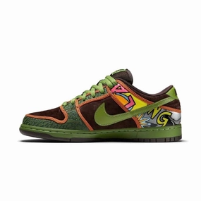 Nike SB Dunk Low Premium DLS SB QS De La Soul Safari Altitude Green Baroque Brown Nike casual sneakers with modern design