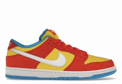 Nike SB Dunk Low Pro Bart Simpson Nike athletic shoes with flyknit design