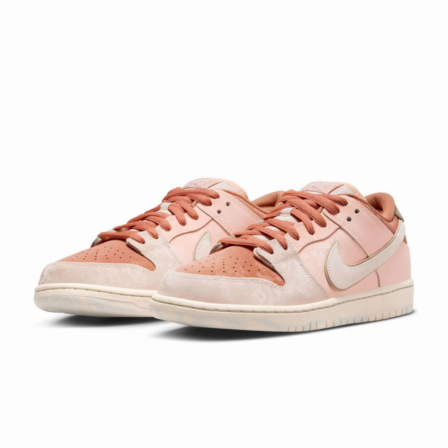 Nike SB Dunk Low Pro PRM Trocadero Gardens Amber Brown Guava Ice Crimson Tint Neutral Olive Pale Ivory Street Shoes