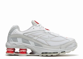 Nike Shox Ride 2 SP Supreme White Nike athletic shoes with flyknit design