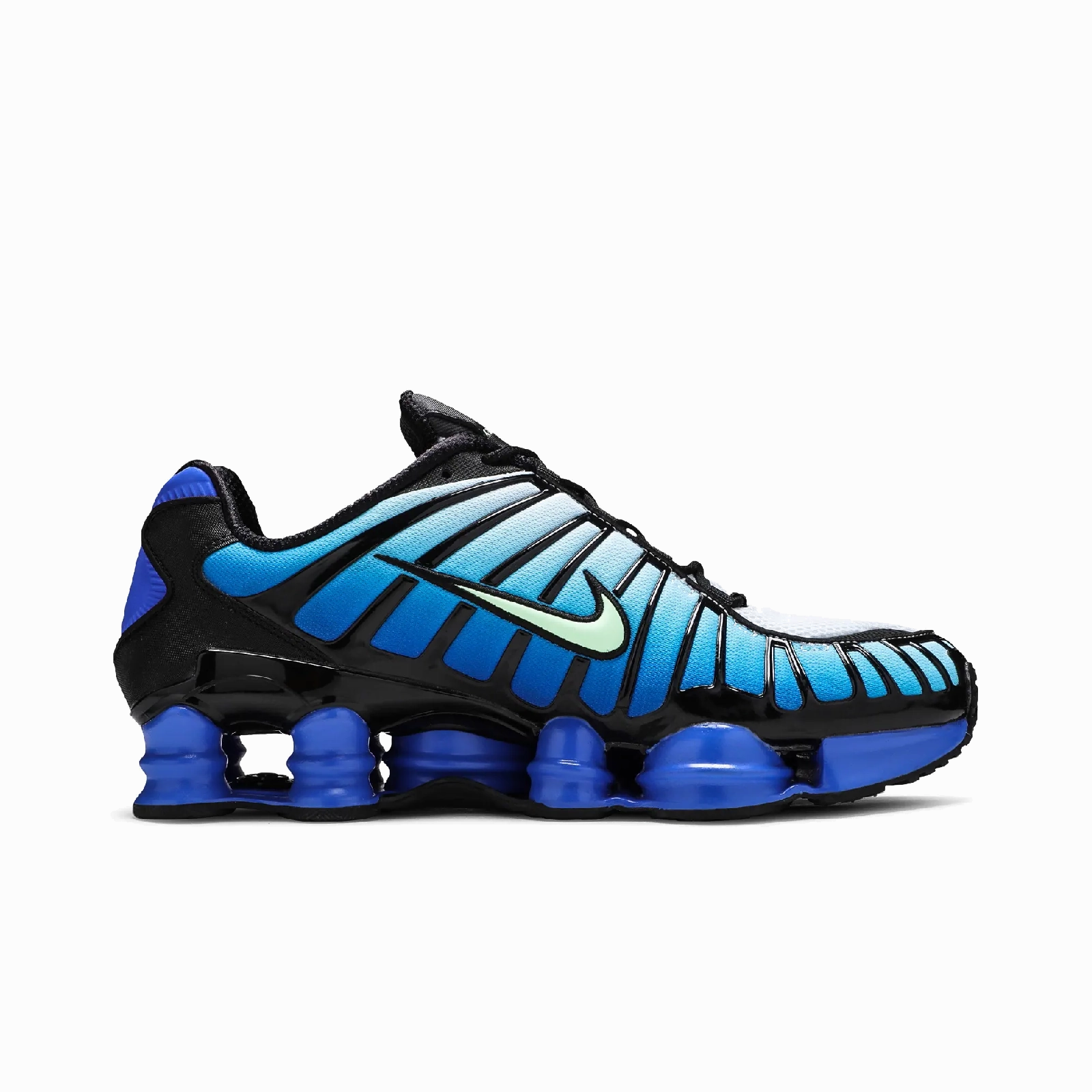 Nike Shox TL Vapor Green Racer Blue Nike Timeless Athletic Sneakers