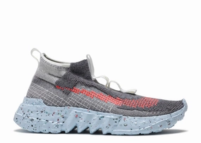 Nike Space Hippie 02 Vast Grey Hyper Crimson (WORN) Nike sporty look with timeless feel