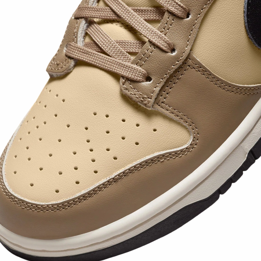 Nike Women's Dunk Low Dark Driftwood Black Sesame Sail Street Shoes