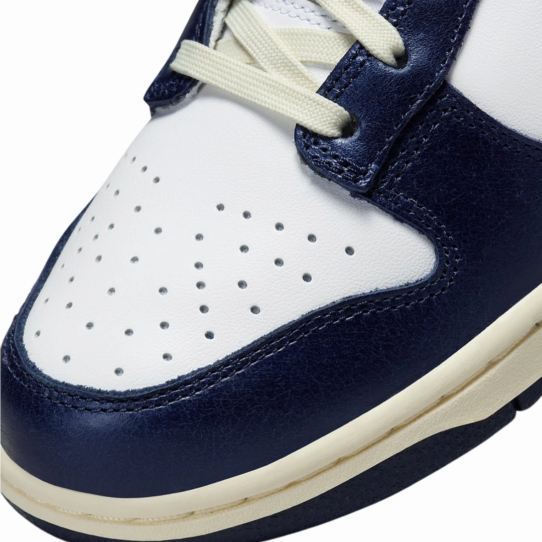 Nike Women's Dunk Low Premium Vintage Navy Street Shoes