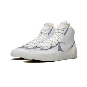 Nike X Sacai Blazer Mid White Wolf Grey Nike casual sneakers with modern design