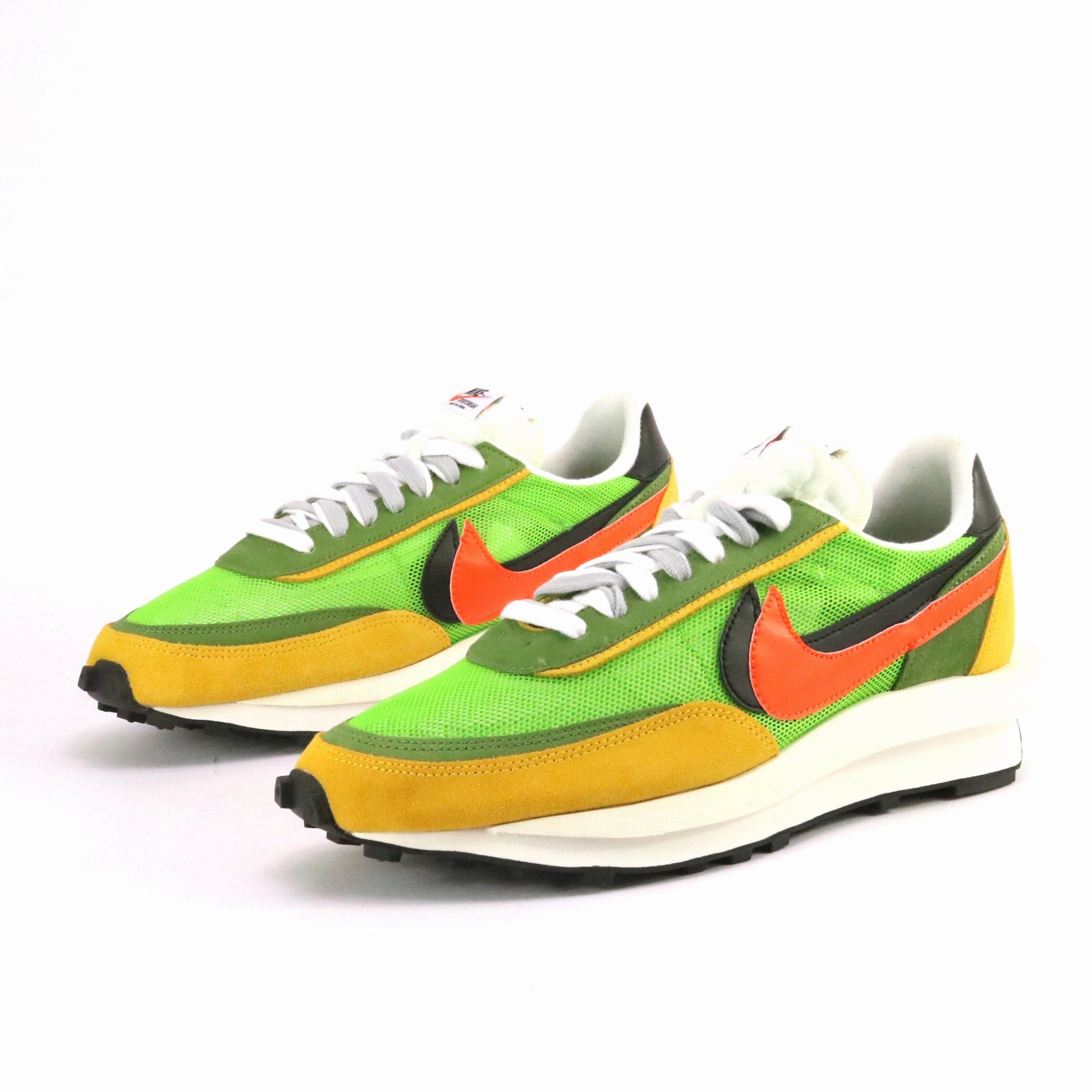 Nike x Sacai LD Waffle Green Gusto Safety Orange Street Shoes