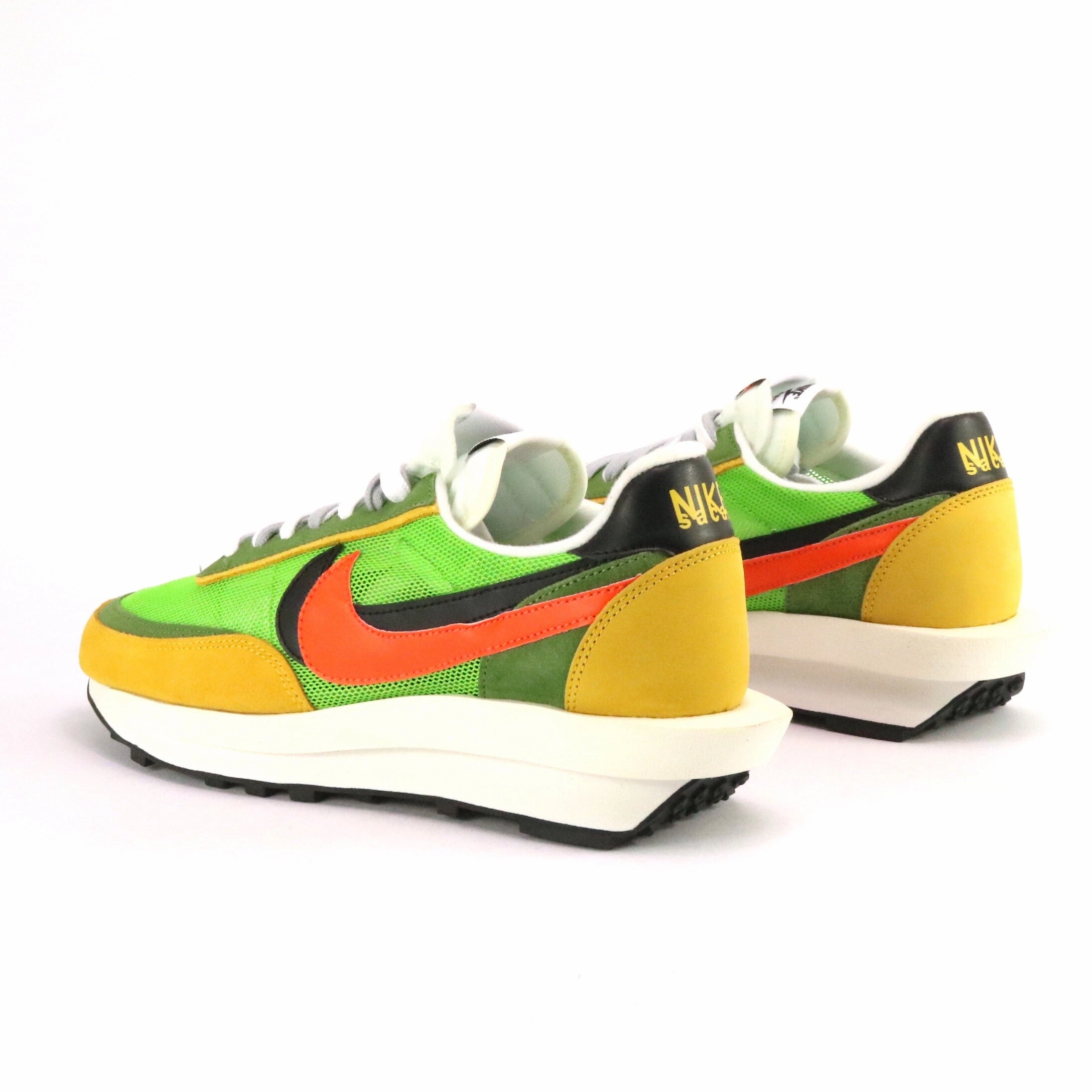 Nike x Sacai LD Waffle Green Gusto Safety Orange Street Shoes