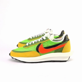 Nike x Sacai LD Waffle Green Gusto Safety Orange Nike casual sneakers with modern design