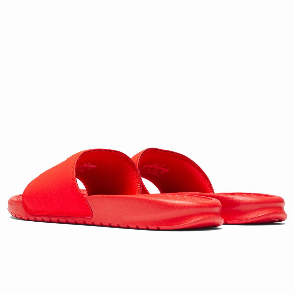 Nike x Stussy Benassi - Habanero Red Nike Foam Comfort Trainers