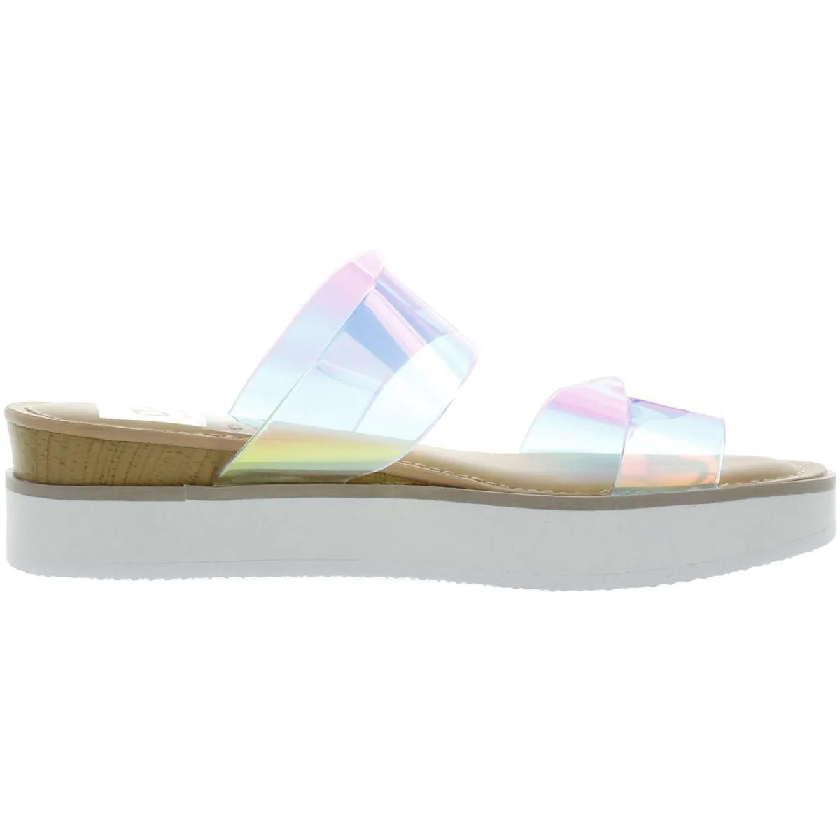 Nilo Womens Two-Band Slip On Sport Sandals