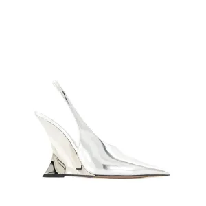 Nina Slingback Pumps - Leather - Silver