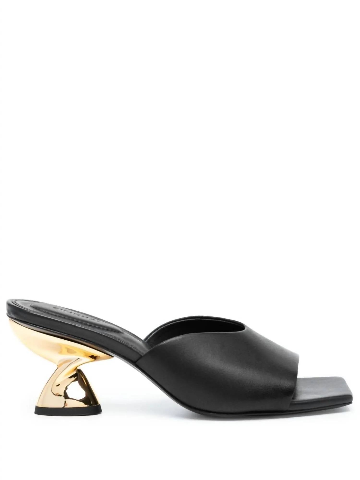 Nixxi Twist Slip On High Heel Sandals In Black