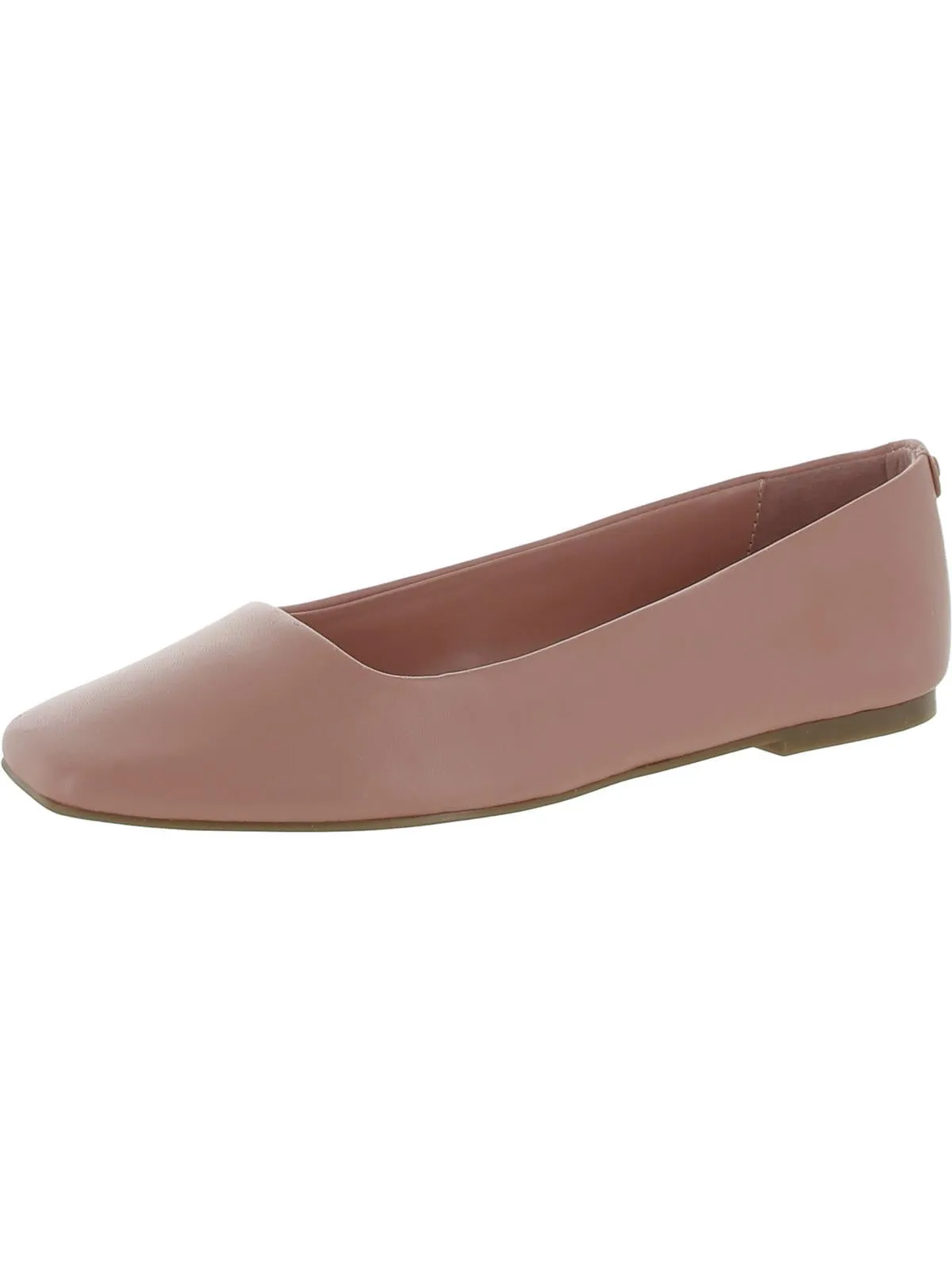 Nyta Womens Leather Square Toe Ballet Flats