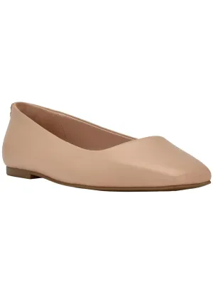 Nyta Womens Leather Square Toe Ballet Flats