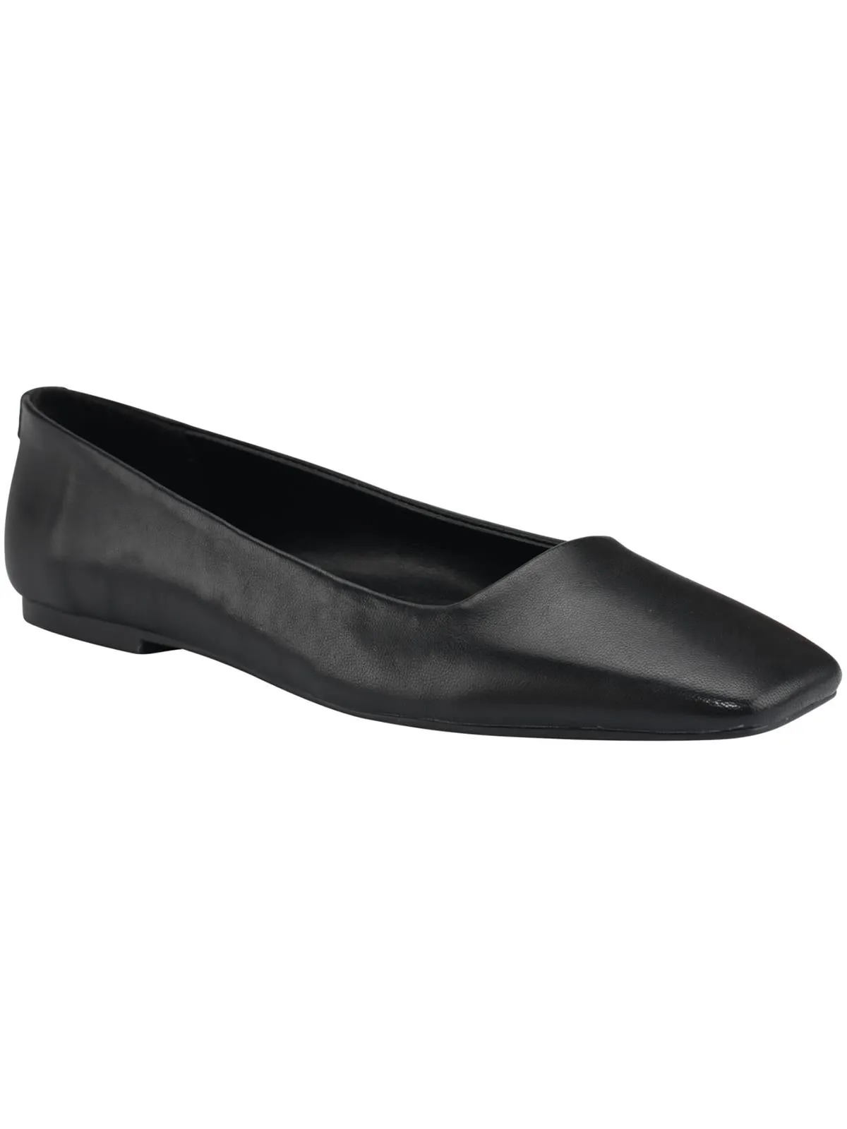 Nyta Womens Leather Square Toe Ballet Flats