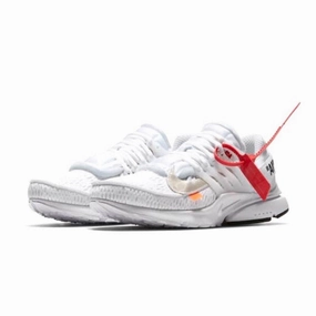 OFF-WHITE x Air Presto White Black Cone Nike casual sneakers with modern design