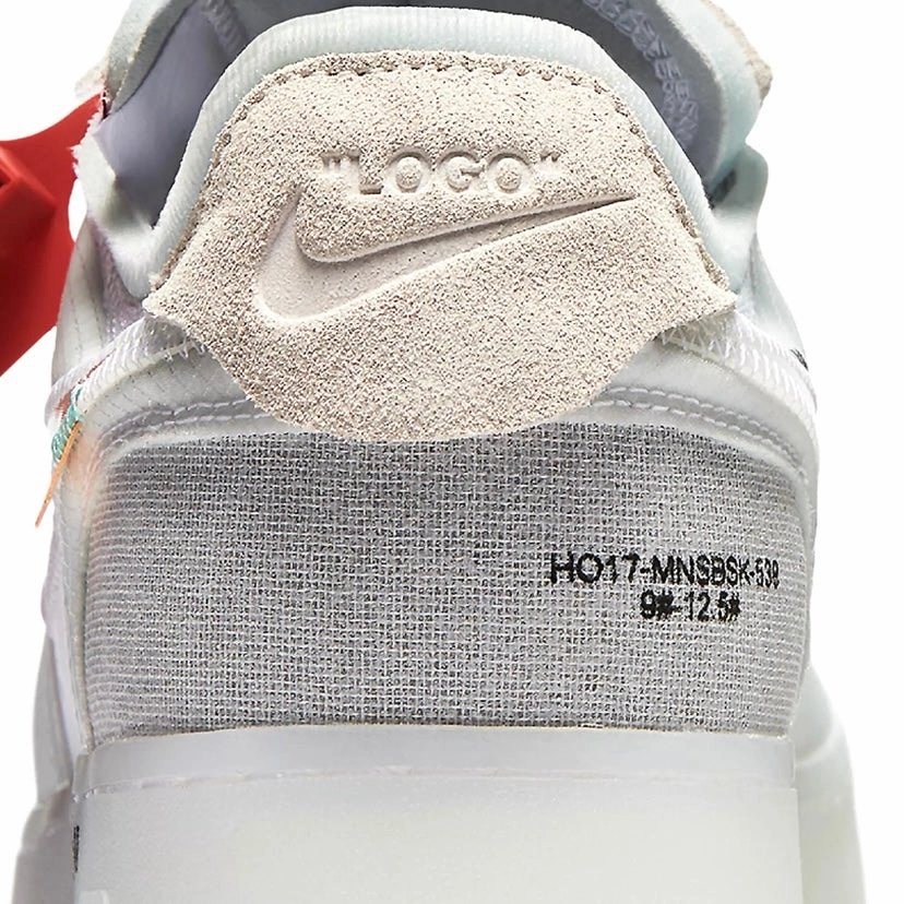 Off-White x Nike Air Force 1 Low White White Sail Street Shoes