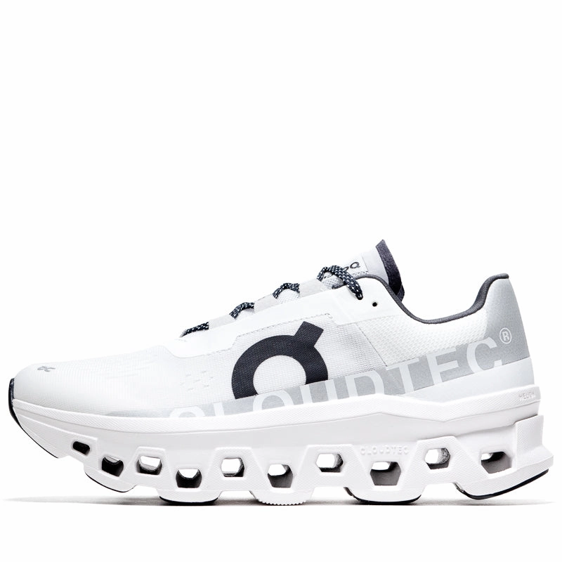 On Cloudmonster - All White On performance shoes for runners and walkers