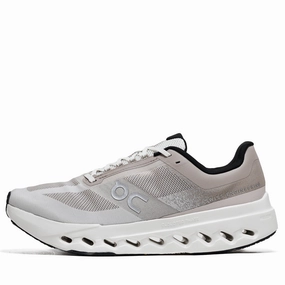 On Cloudsurfer Next - Fog/Ivory On performance shoes for runners and walkers