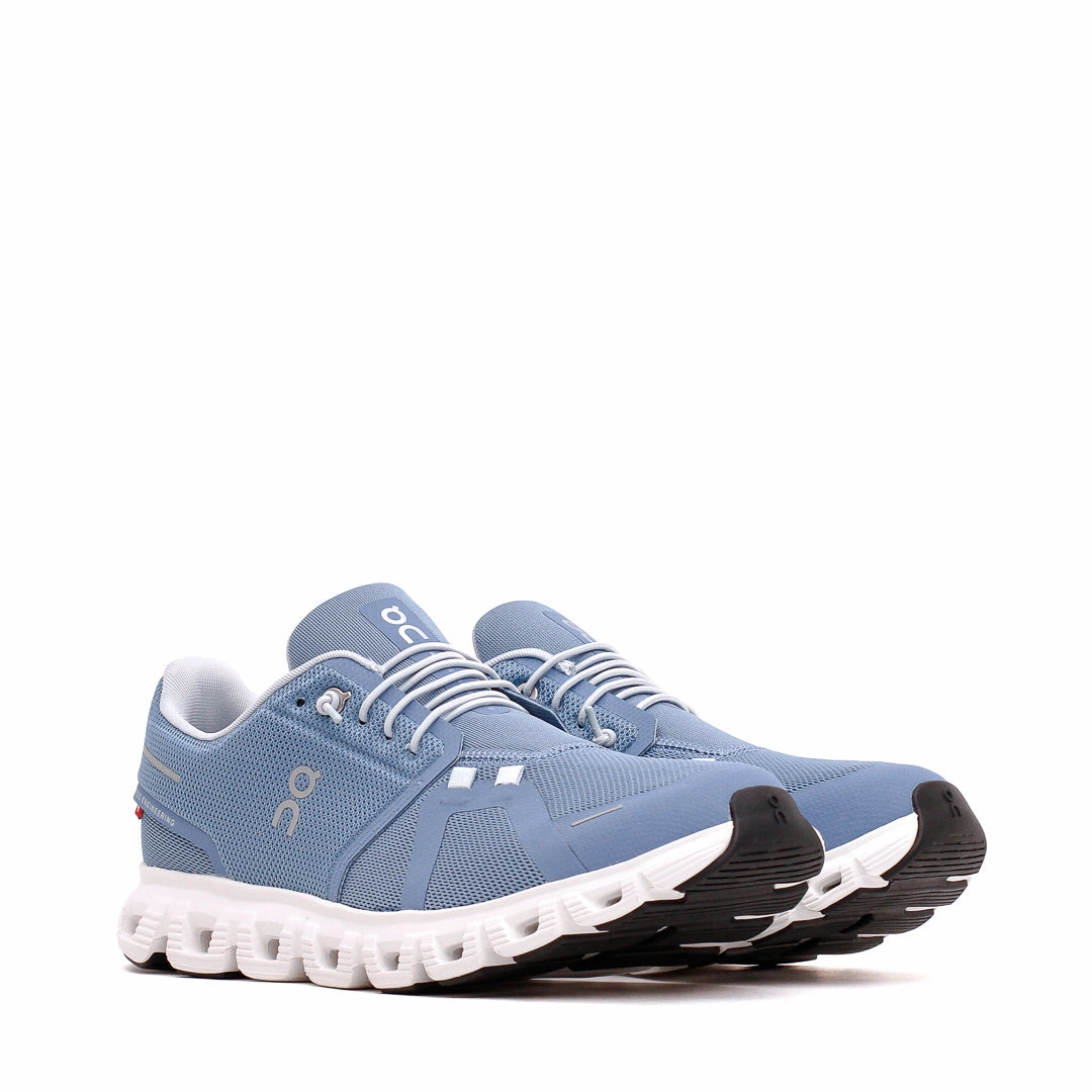 ON Men Cloud 6 Chambray White Core 3MF10071508 On running shoe close-ups