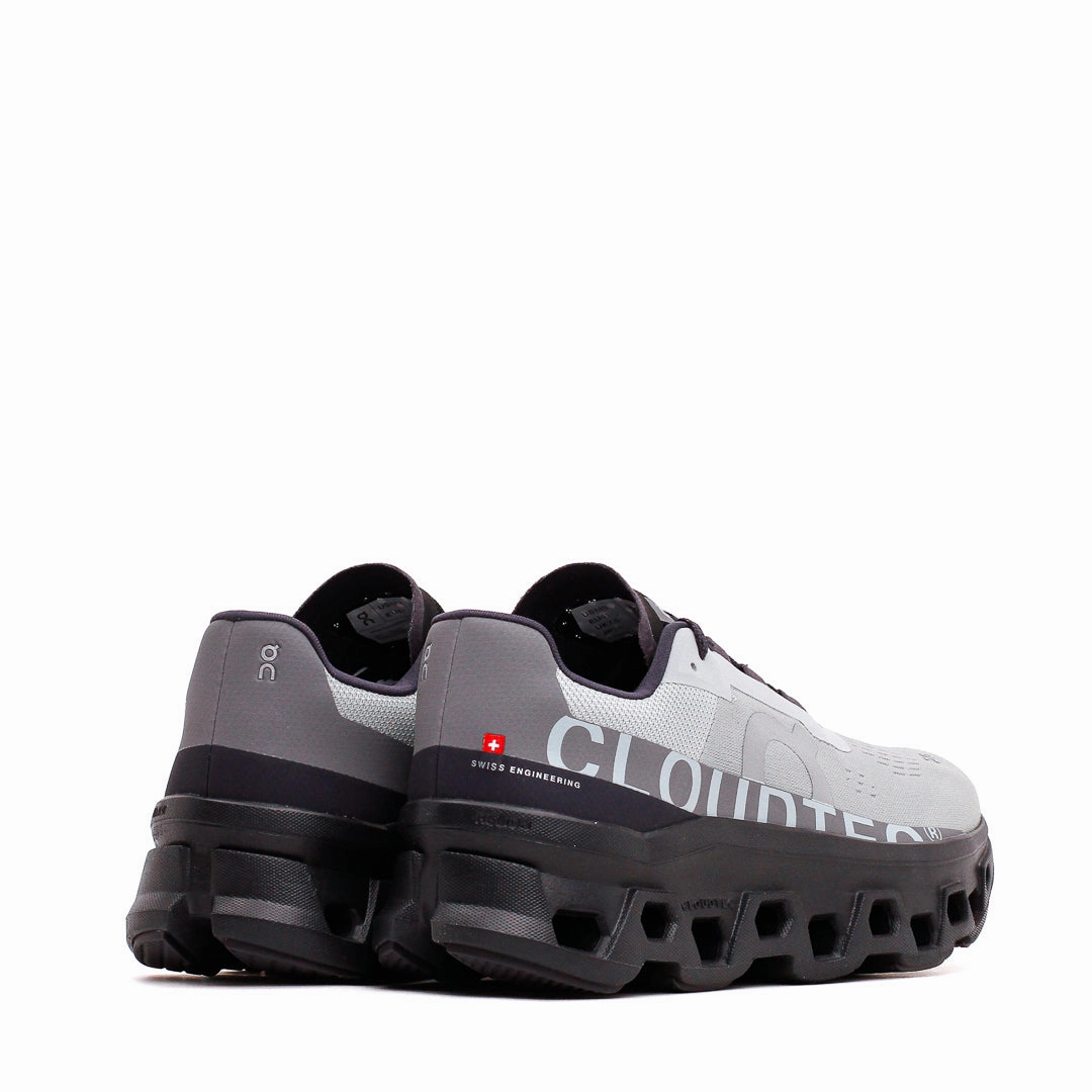 ON Men Cloudmonster Glacier Black Core 61.97656 On running shoe close-ups