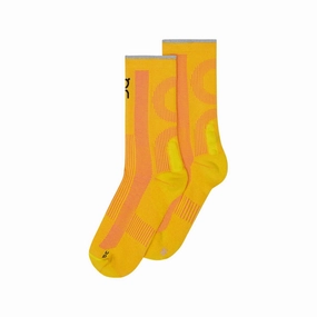 ON Unisex Elite Run Sock High Limelight Pink On performance running shoes