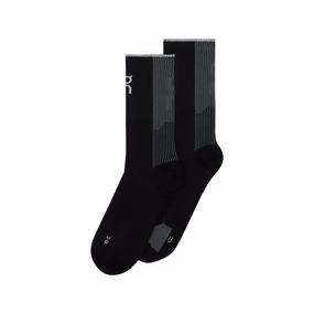 ON Unisex Performance Run Sock High Black Eclipse On performance running shoes