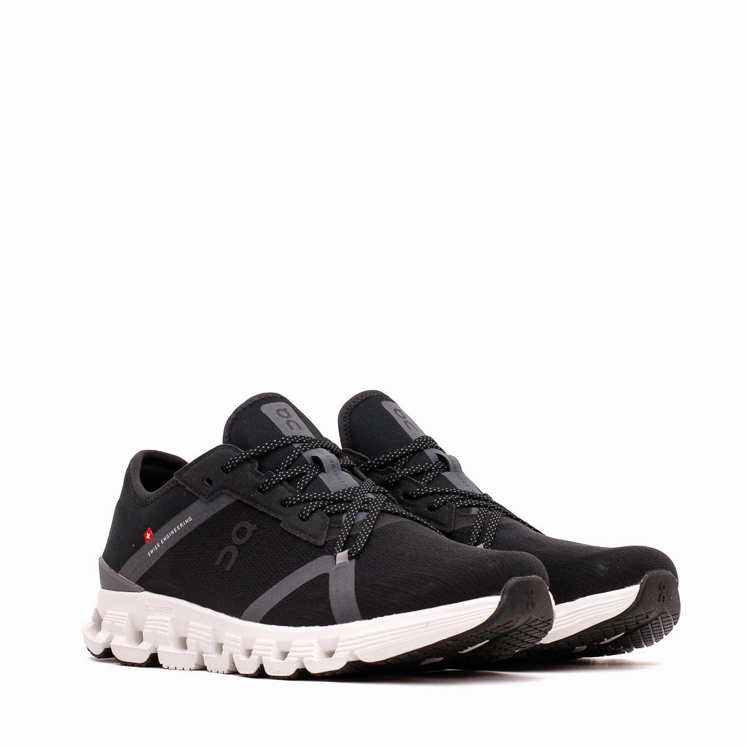 ON Women Cloud X 4 AD Black Asphalt Core 3WF10170397 On running shoe close-ups
