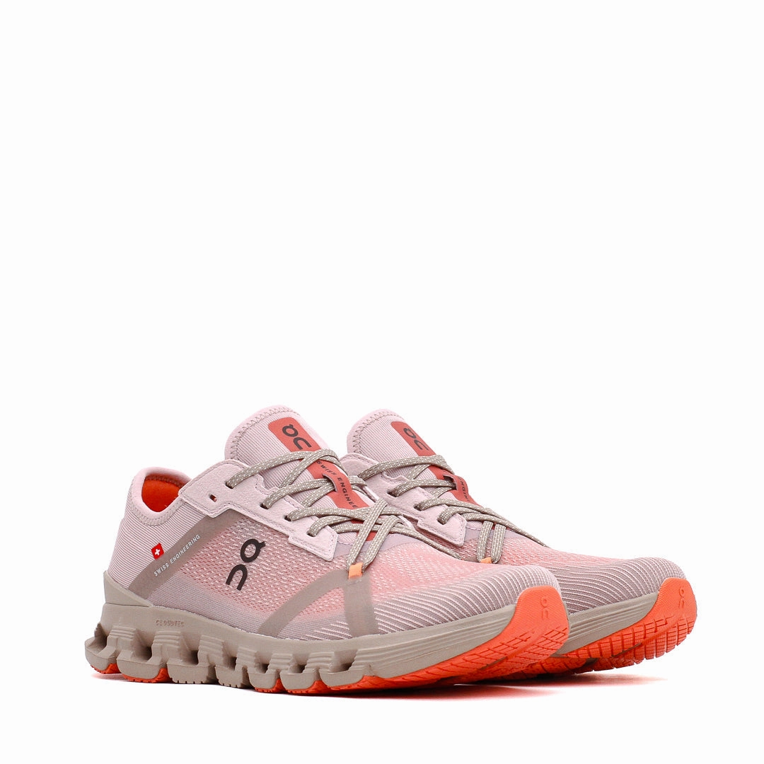 ON Women Cloud X 4 AD Mauve Salmon Core 3WF10173094 On running shoe close-ups