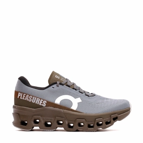 ON x Pleasures x The Loop Men Cloudmonster 2 PLS-TL Mist Olive 3MF10493192 On performance running shoes