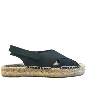 PALOMITAS ALTEA SUEDE BLACK SANDALS