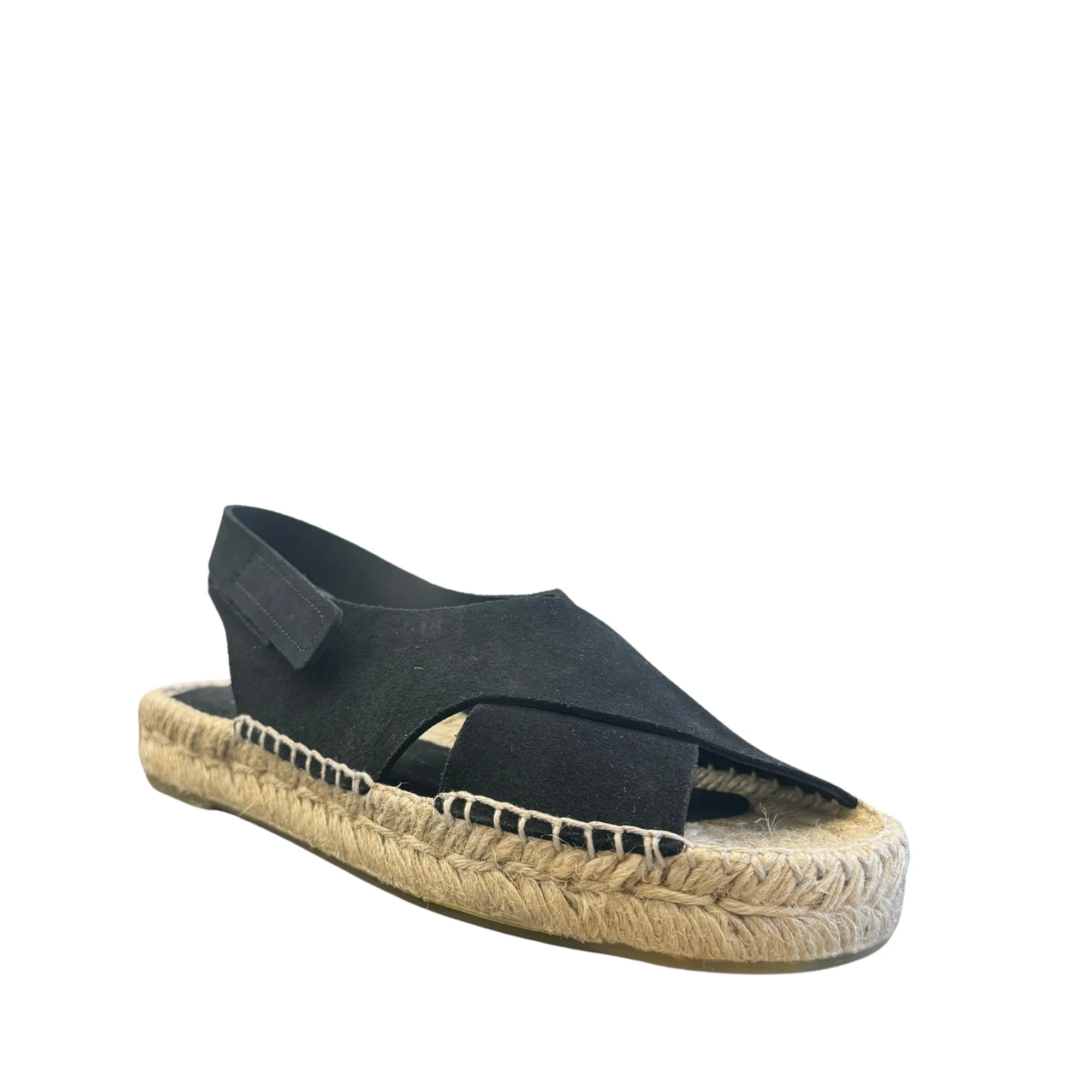 PALOMITAS ALTEA SUEDE BLACK SANDALS