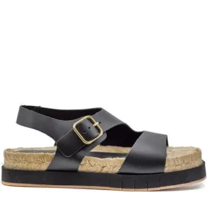 PALOMITAS VIOLA BLACK SANDALS