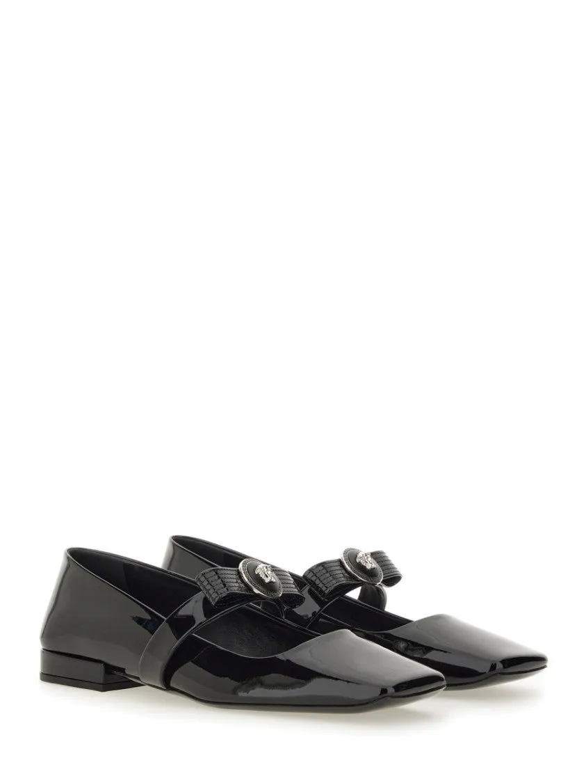Patent Leather Ballerina "Gianni Ribbon