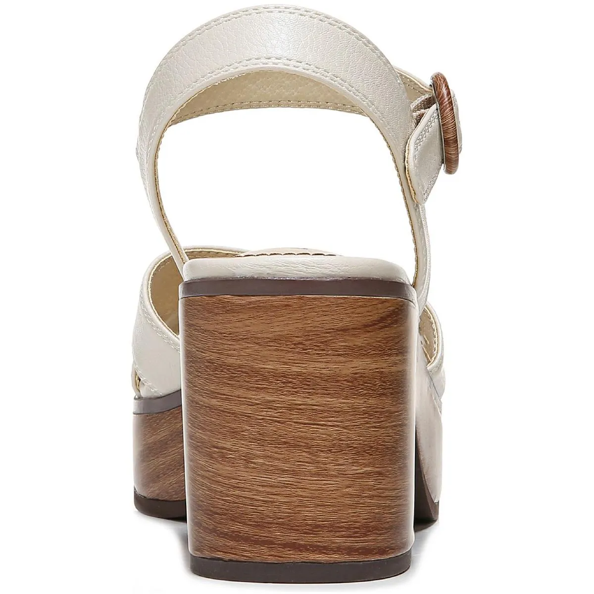 Peachy Womens Cushioned Footbed Ankle Strap Heels