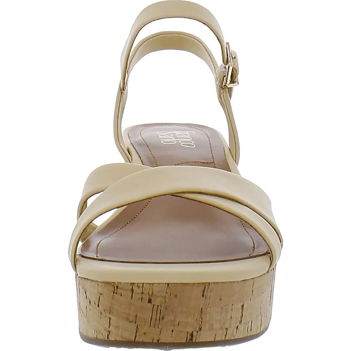 Pelma Womens Faux Leather Ankle Strap Platform Sandals