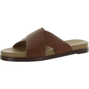Percy Womens Leather Slide Sandals