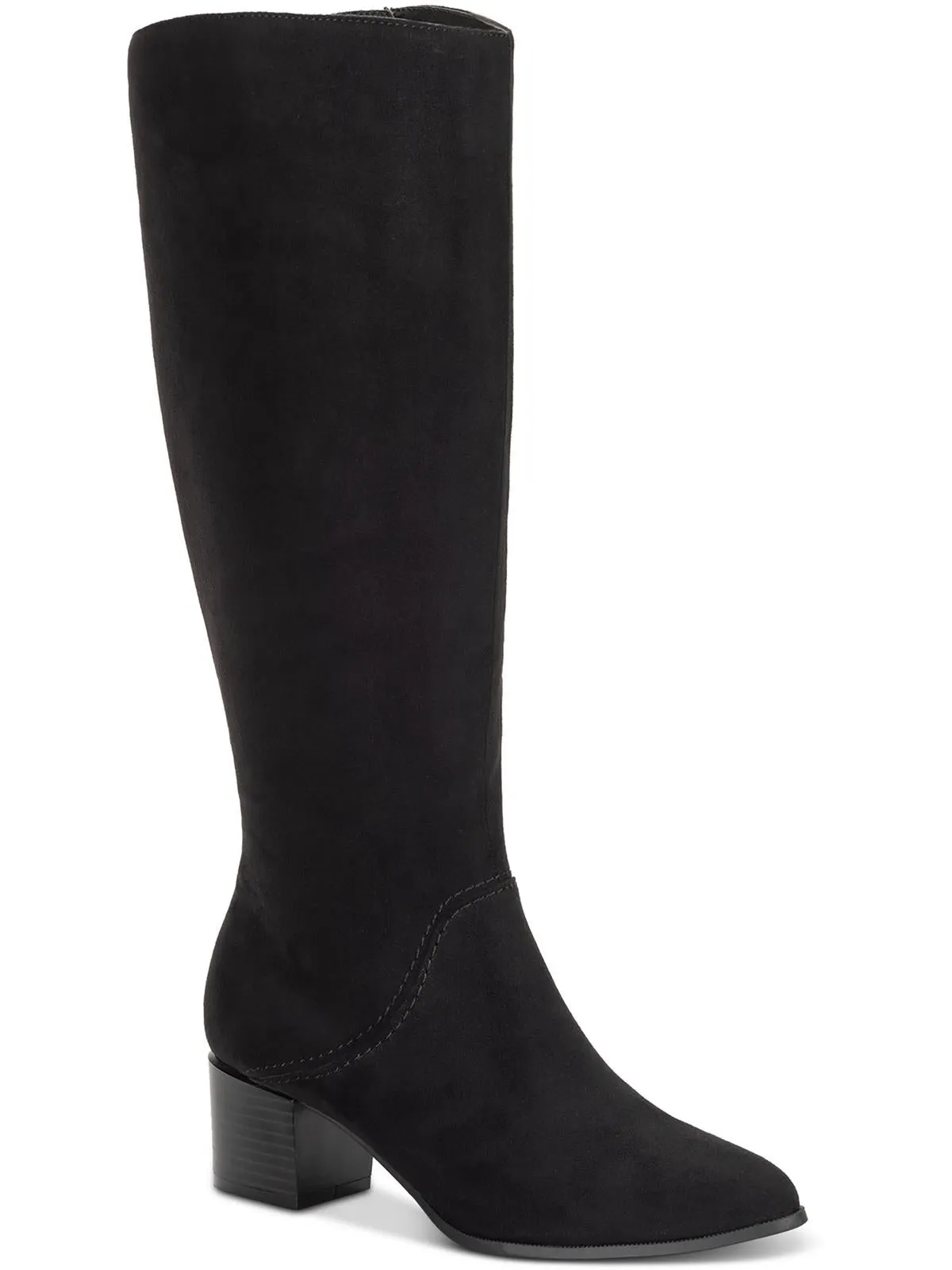 Percyy Womens Block Heel Dressy Mid-Calf Boots